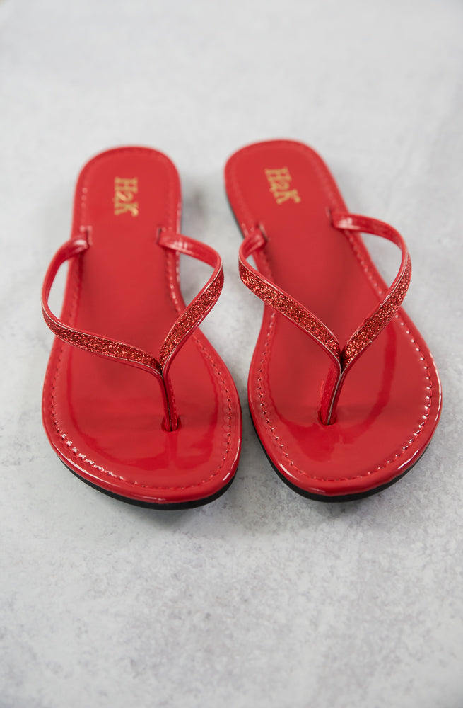 Sassy Sandals in Red