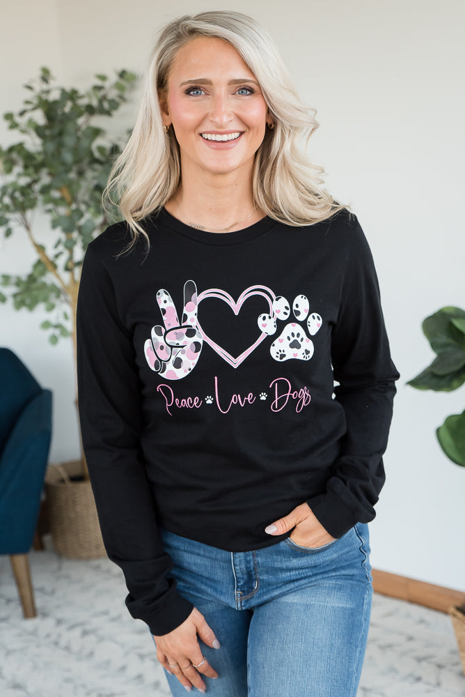 Peace Love Dogs Graphic Tee