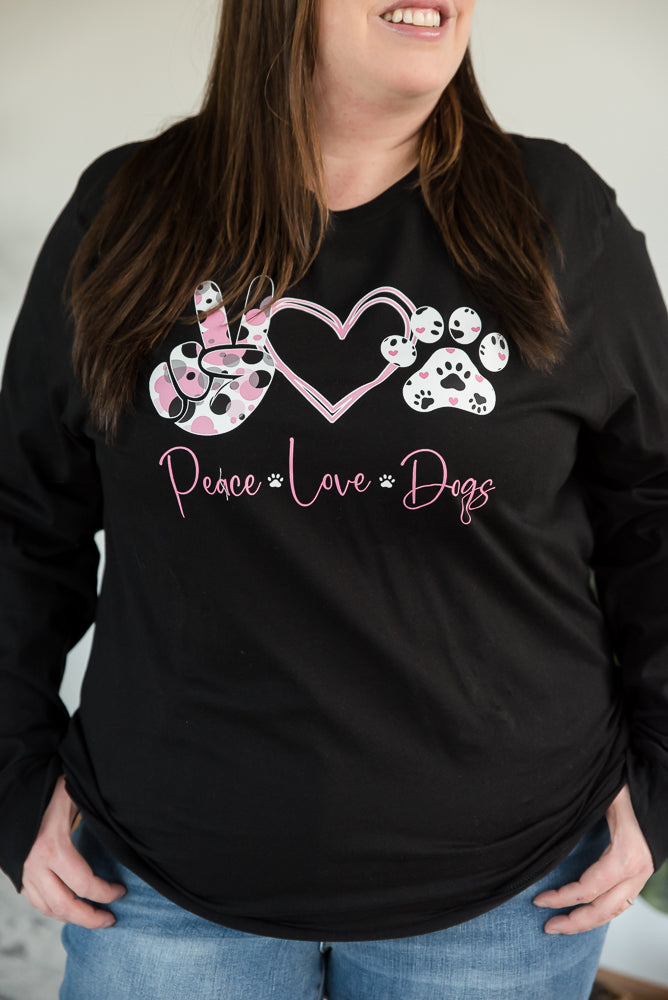 Peace Love Dogs Graphic Tee