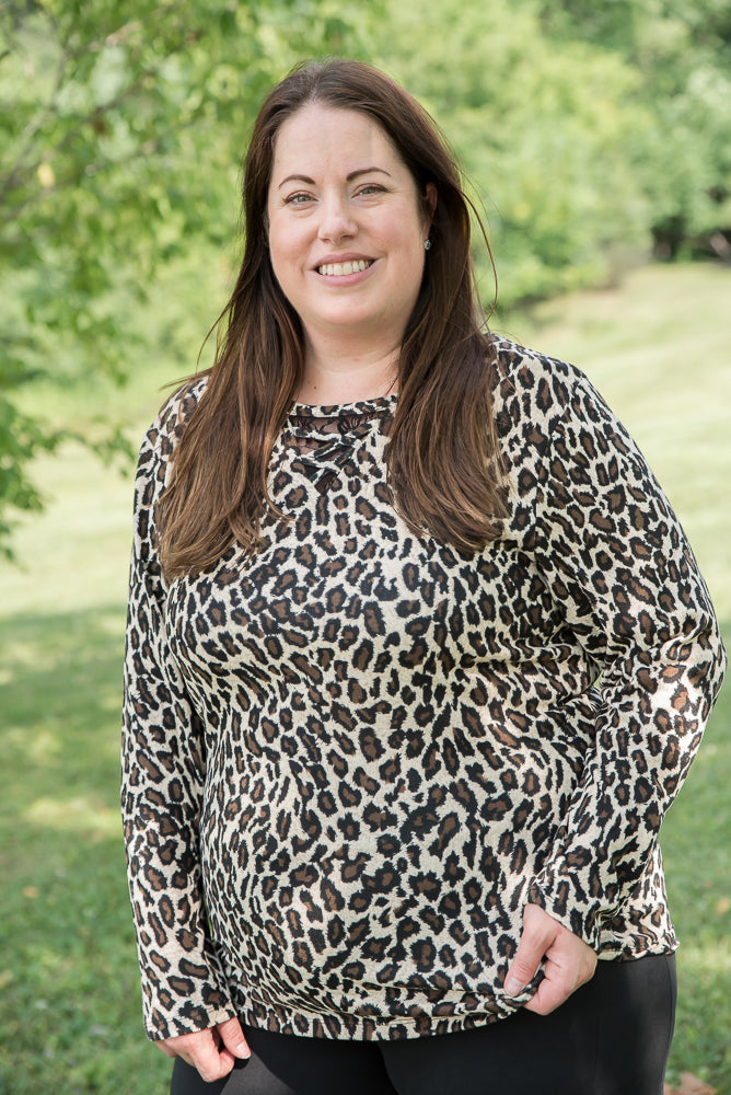 Leopard and Lace Top