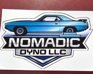 Nomadic Dyno LLC Stickers 6" wide glossy