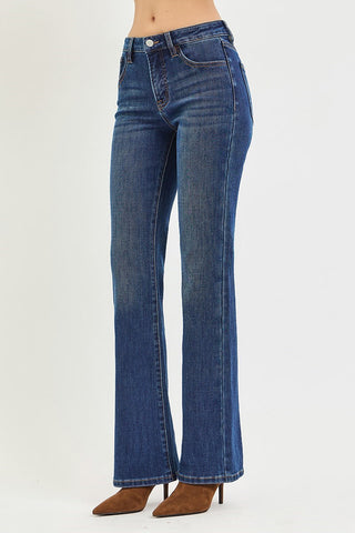 Risen TUMMY CONTROL MID RISE BOOTCUT JEANS
