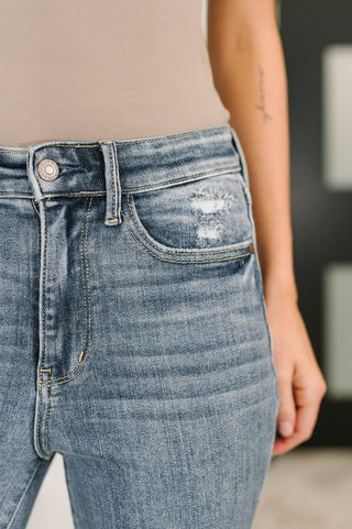 Judy Blue Robin High Waist Bootcut with Fray Hem