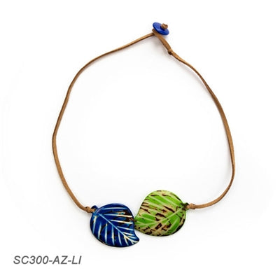 Tagua Napo Leaf Necklace