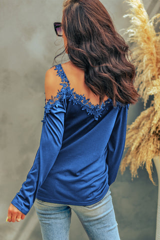 CLEARANCE Detail Cold Shoulder Long Sleeve