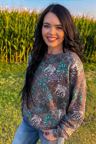 Sterling Kreek Wild Route Sweater Top