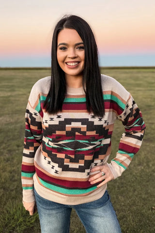 Sterling Kreek Southwest Sunset Sweater