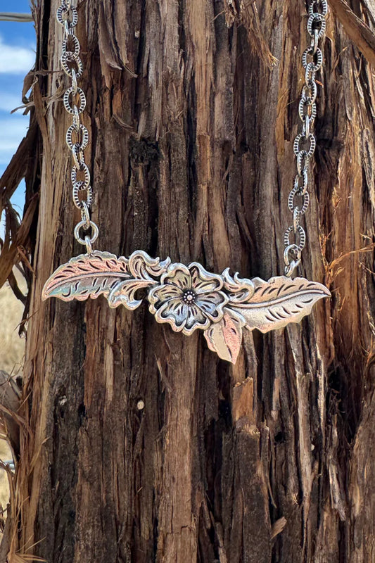 Sterling Kreek Tooled Necklace