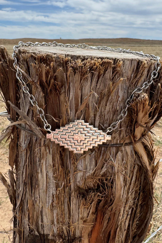 Sterling Kreek Aztec Necklace