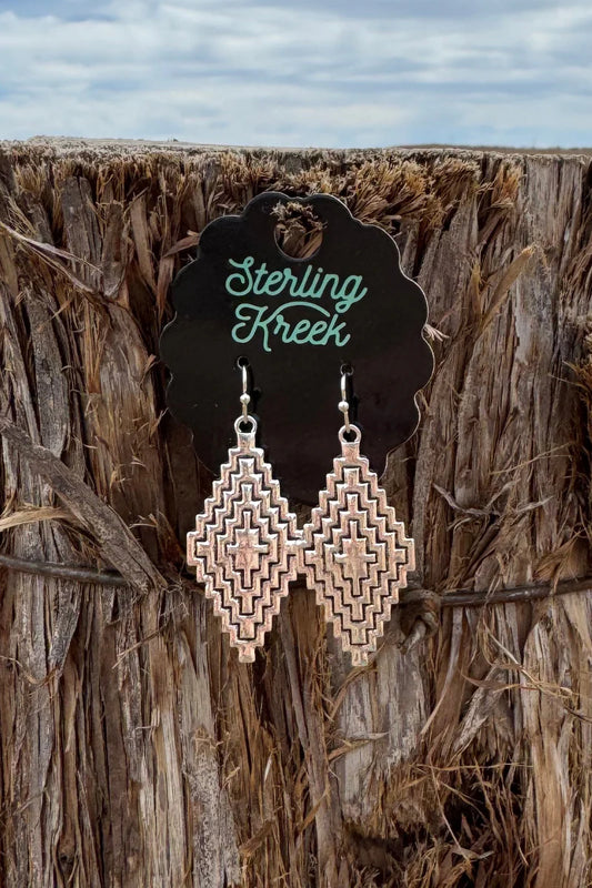 Sterling Kreek Aztec Earrings