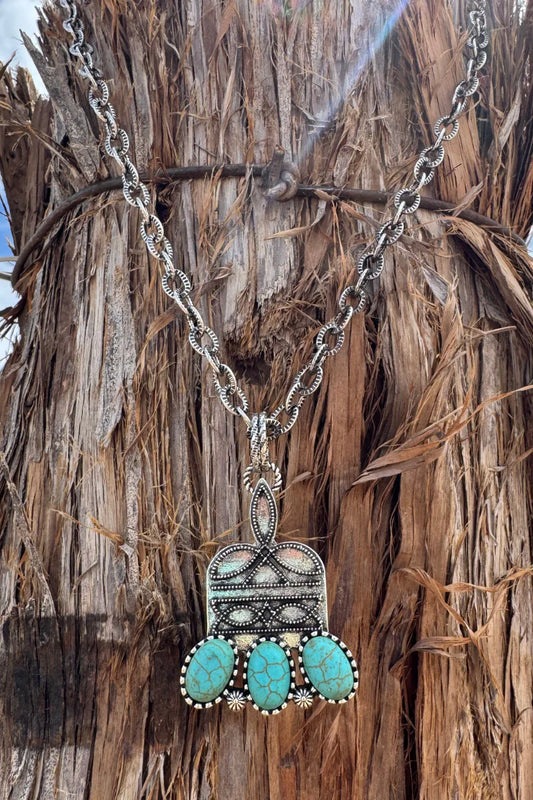 Sterling Kreek Stitched In Stone Necklace