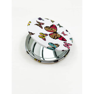 Butterfly Double Sided Circle Cosmetic Mirror