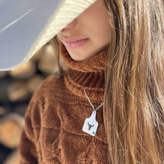 Cattle Tag Necklace - Steer