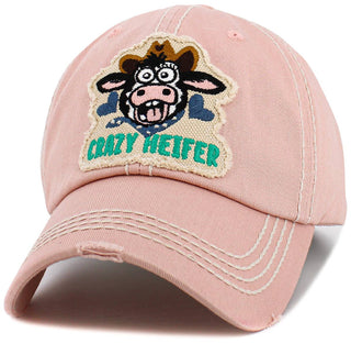Crazy Heifer Vintage Ballcap