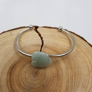 Handmade Natural Crystal Heart Bracelet
