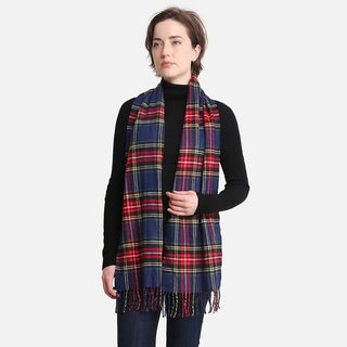 Multi Patterned Cashmere Feel Oblong Scarves