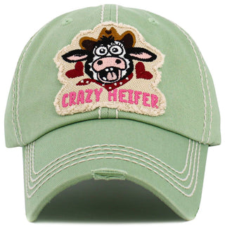 Crazy Heifer Vintage Ballcap
