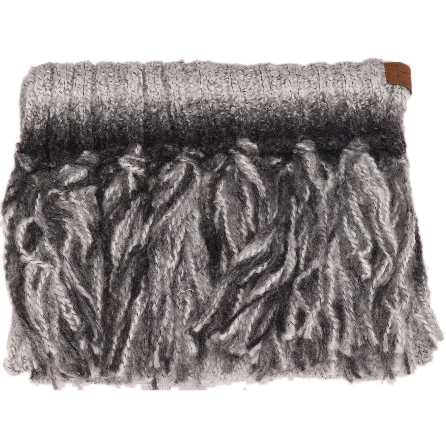 Ombre Knit Scarf with Fringe SF9004