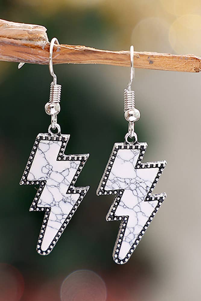 Lightening Stone Earrings