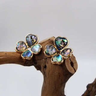 Lucky Chakra Abalone Shell Earrings