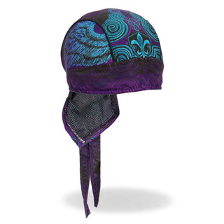 CLEARANCE Leathers Cross De Lis Lightweight Headwrap Do-rag Durag Bandana