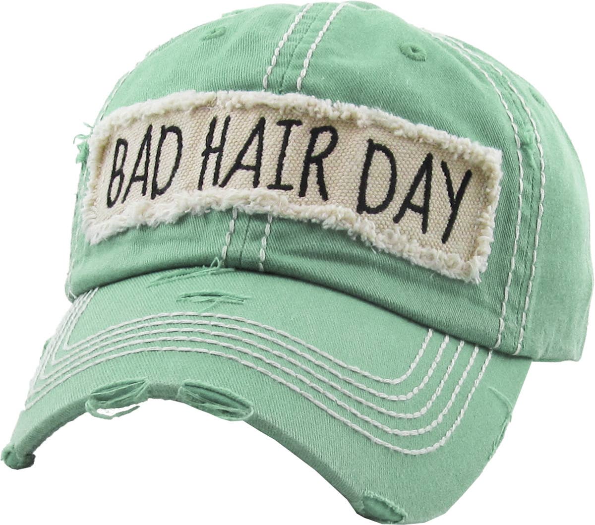 Bad Hair Day Washed Vintage Ball Cap