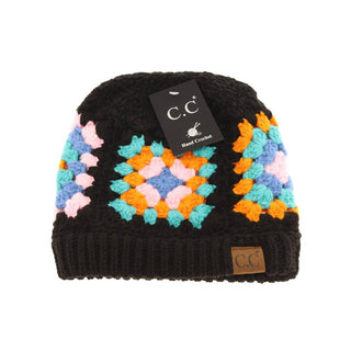 Cc Multi Color Crochet Beanie HAT7393