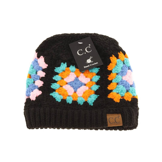 Multi Color Crochet Beanie HAT7393