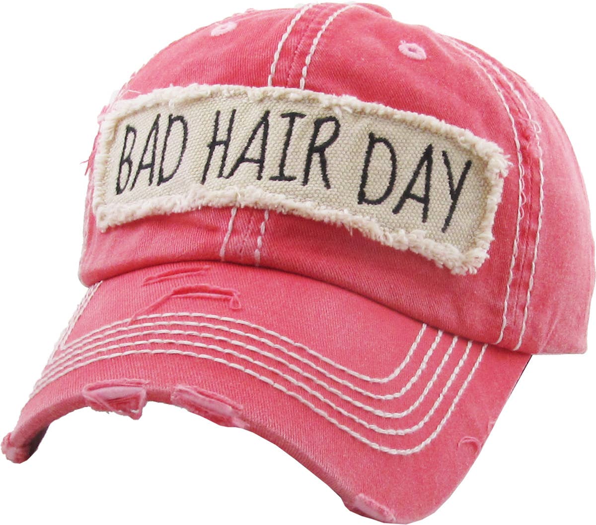 Bad Hair Day Washed Vintage Ball Cap