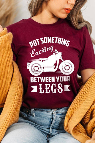 Put Something Exciting Motorcycle Graphic Tee