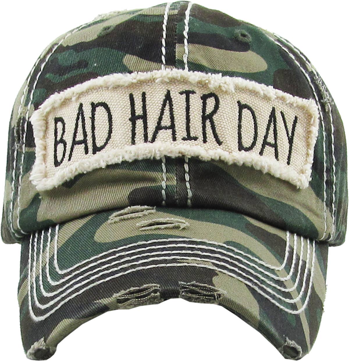 Bad Hair Day Washed Vintage Ball Cap