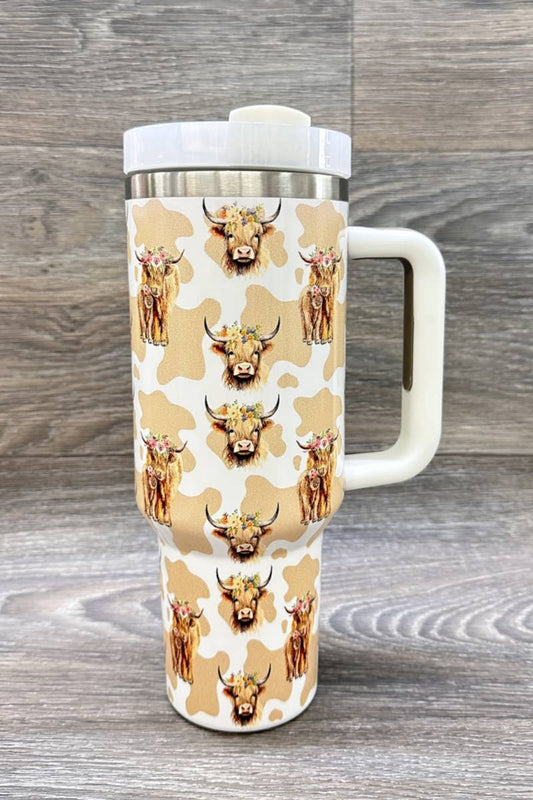 HIGHLAND COW STAINLESS STEEL TUMBLERS CUP 40oz