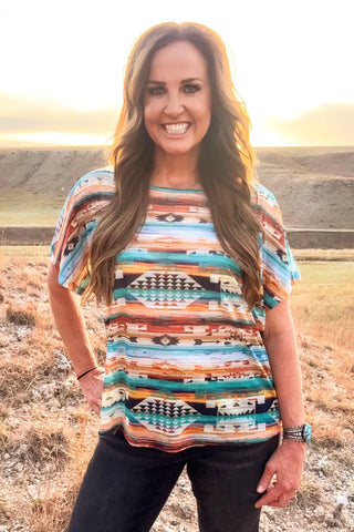 Sterling Kreek Aztec Daze Mesh Top