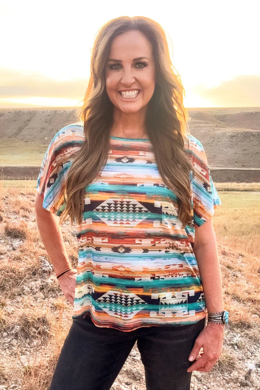 Sterling Kreek Aztec Daze Mesh Top