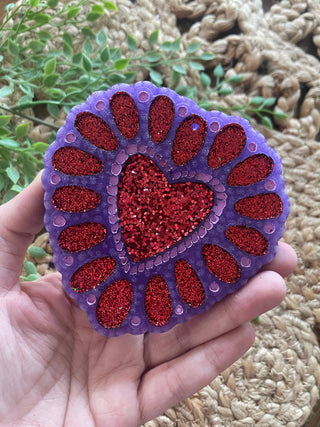 Squash Blossom Heart Car Freshie