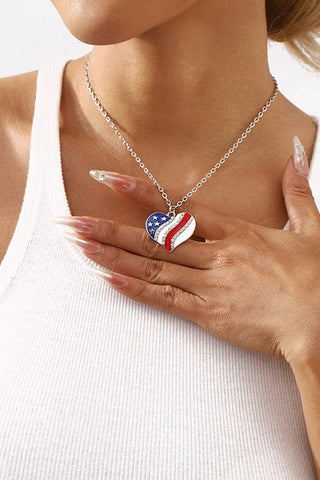Alloy USA Independence Day Necklace