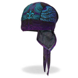 CLEARANCE Leathers Cross De Lis Lightweight Headwrap Do-rag Durag Bandana