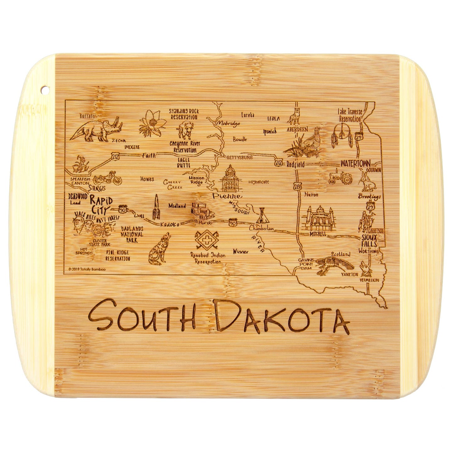 A Slice of Life South Dakota 11" Cutting & Serving Board