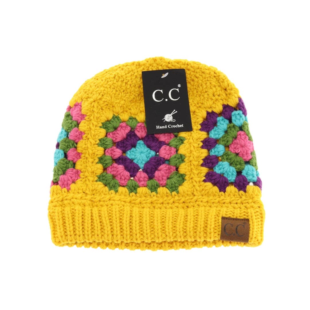 Multi Color Crochet Beanie HAT7393