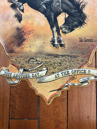 Rodeo Bucking Horse (Metal  Sign)- Cheyenne Wyoming