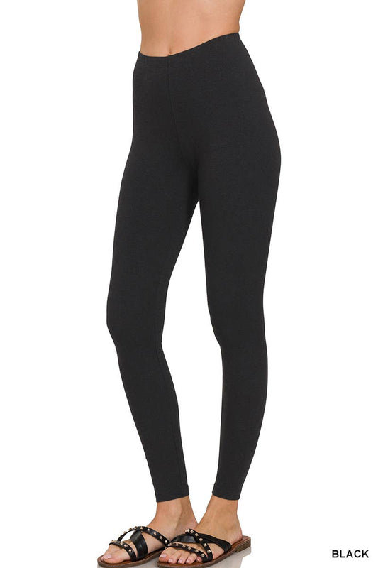 Premium Cotton Full Length Leggings