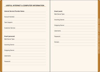 CLEARANCE Blossoms Large Internet Address & Password