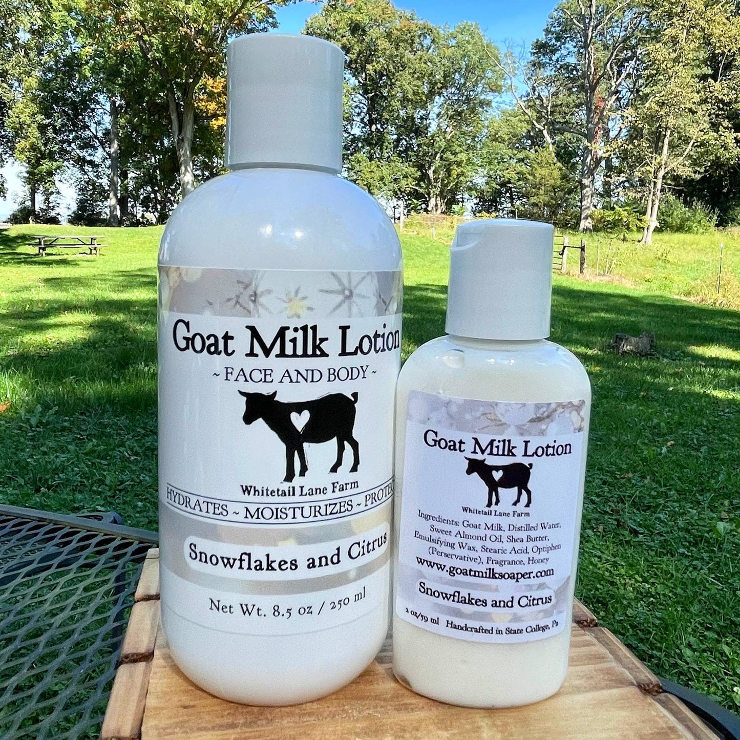 Goat Milk Lotion - Snow Flakes and Citrus Holiday Collection