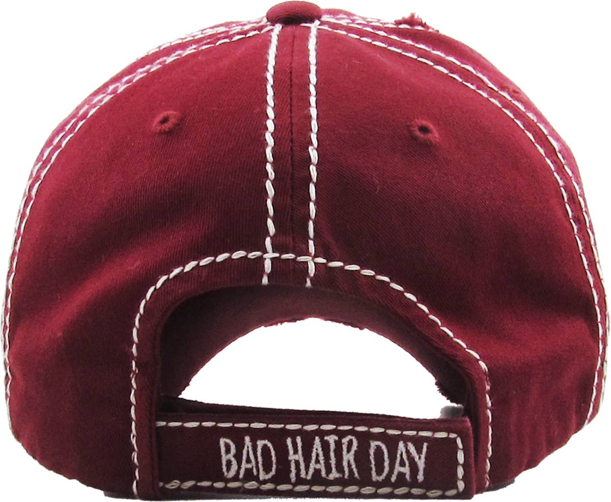 Bad Hair Day Washed Vintage Ball Cap