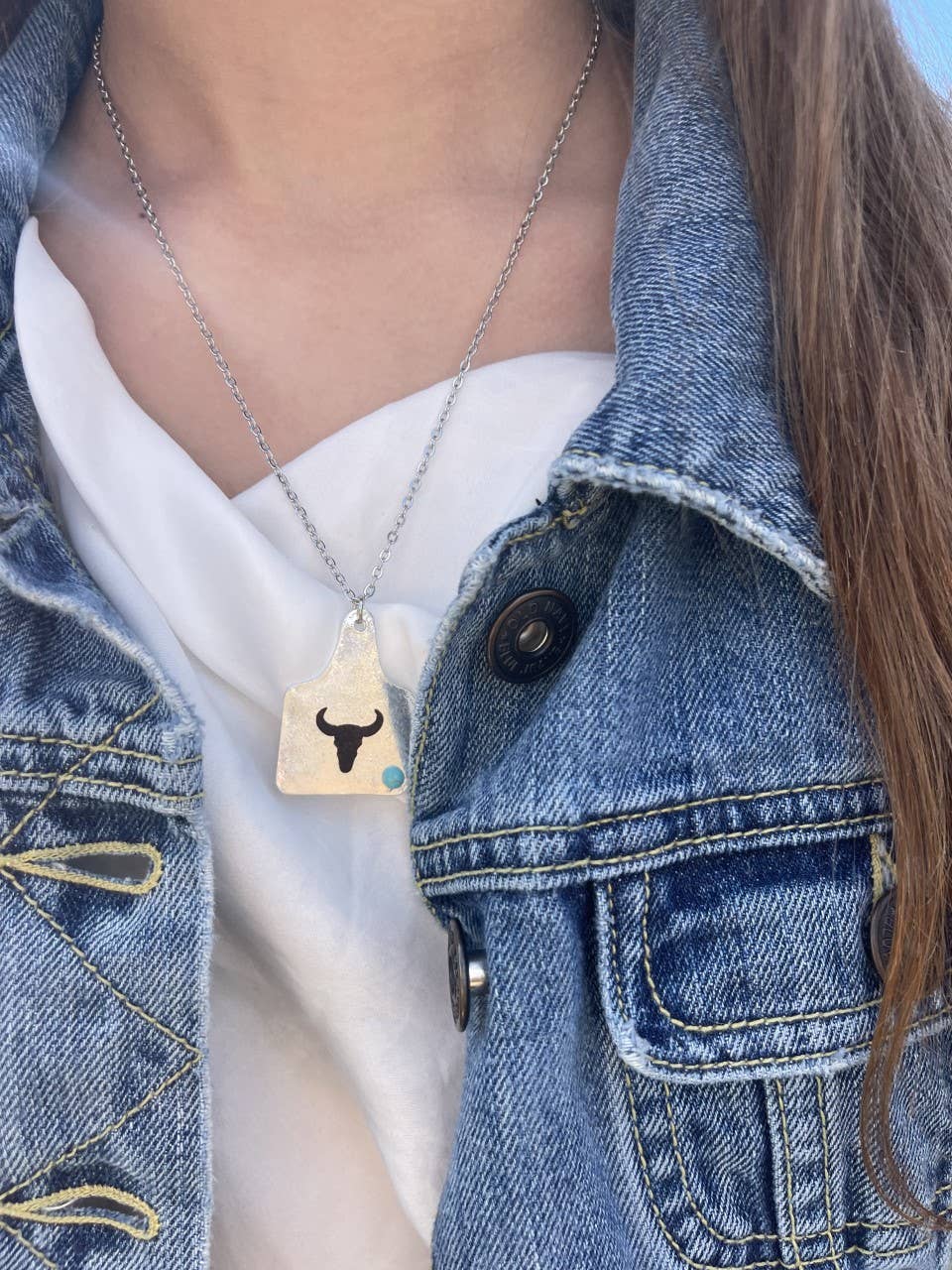 Cattle Tag Necklace - Steer