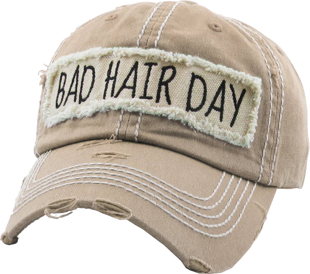 Bad Hair Day Washed Vintage Ball Cap