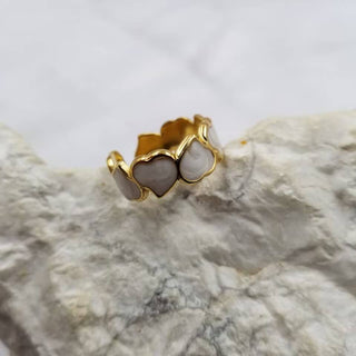 Enamel Heart Ring