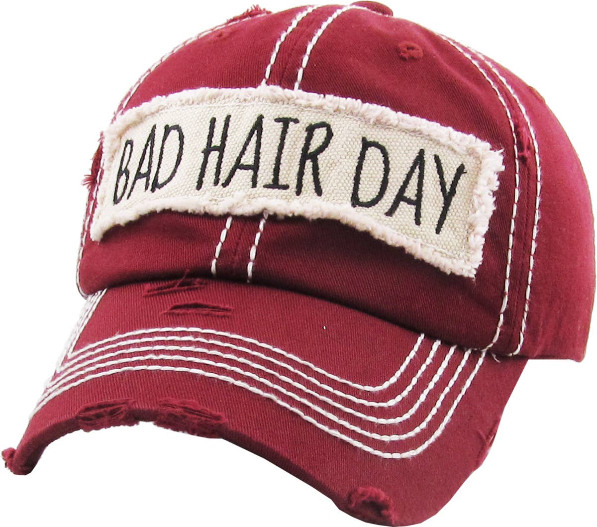 Bad Hair Day Washed Vintage Ball Cap