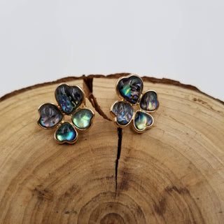 Lucky Chakra Abalone Shell Earrings