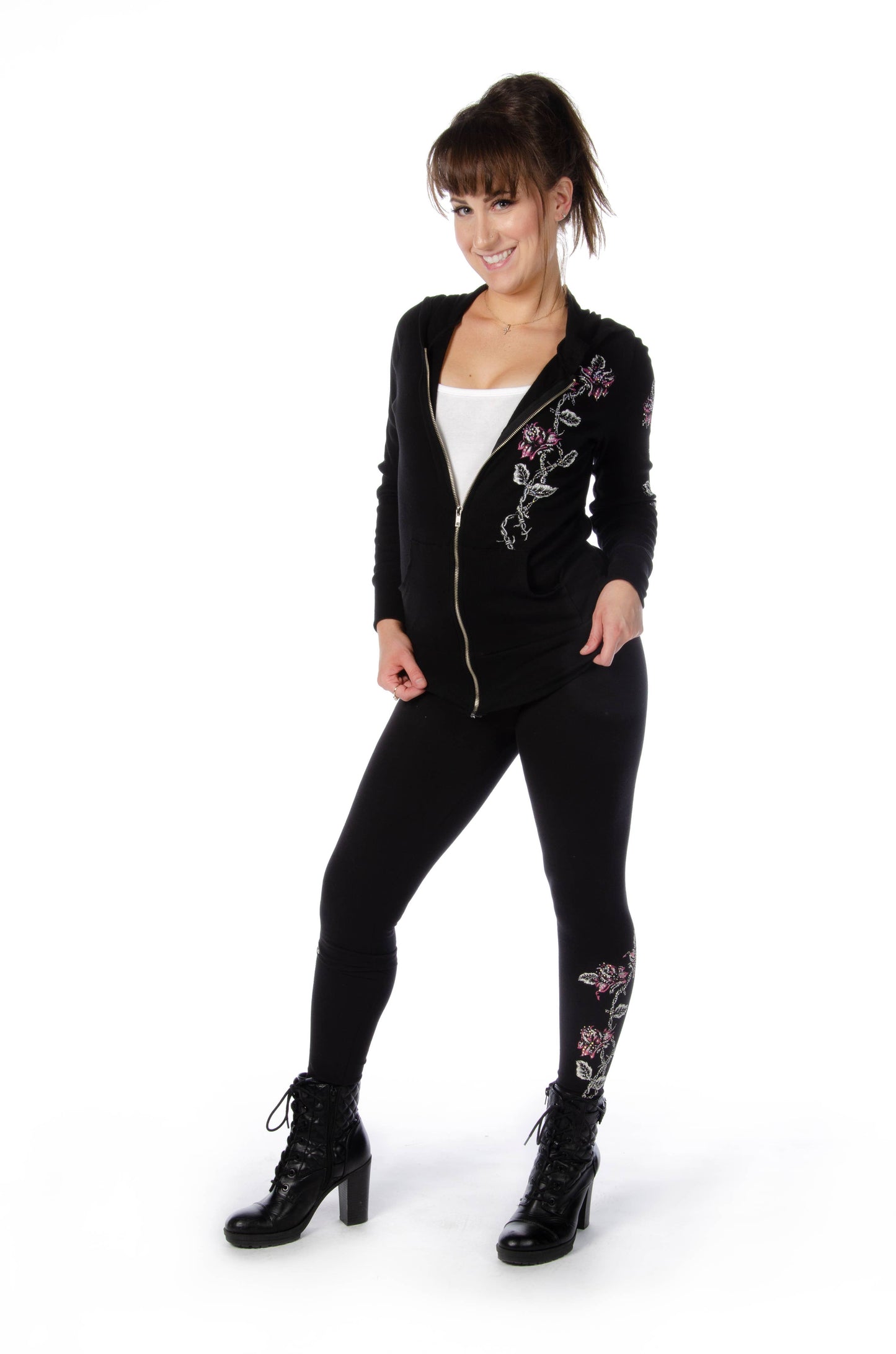 Liberty Wear Black Hoodie zip up
